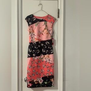 Vince Camuto floral pink dress